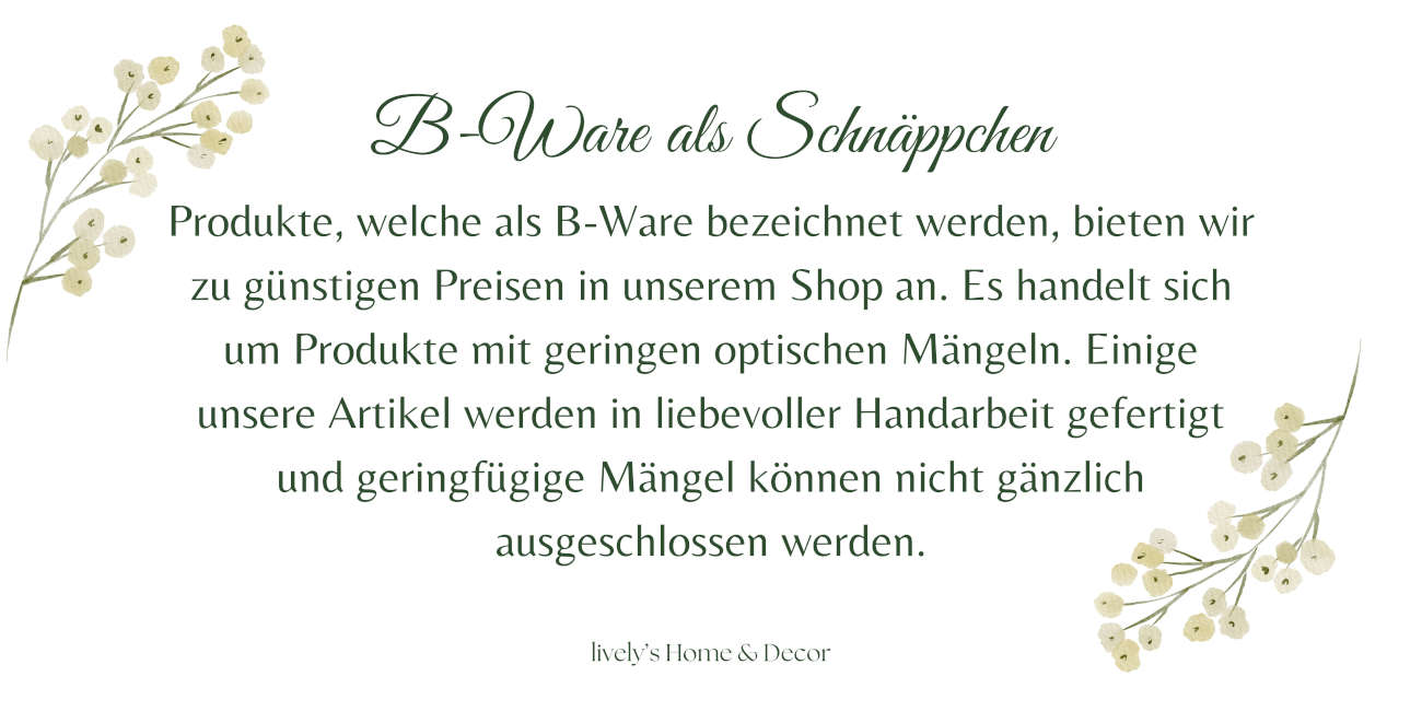 B Ware als Schnäppchen