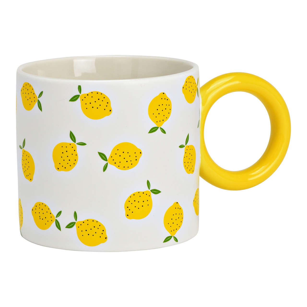 Becher Zitrone aus Porzellan
