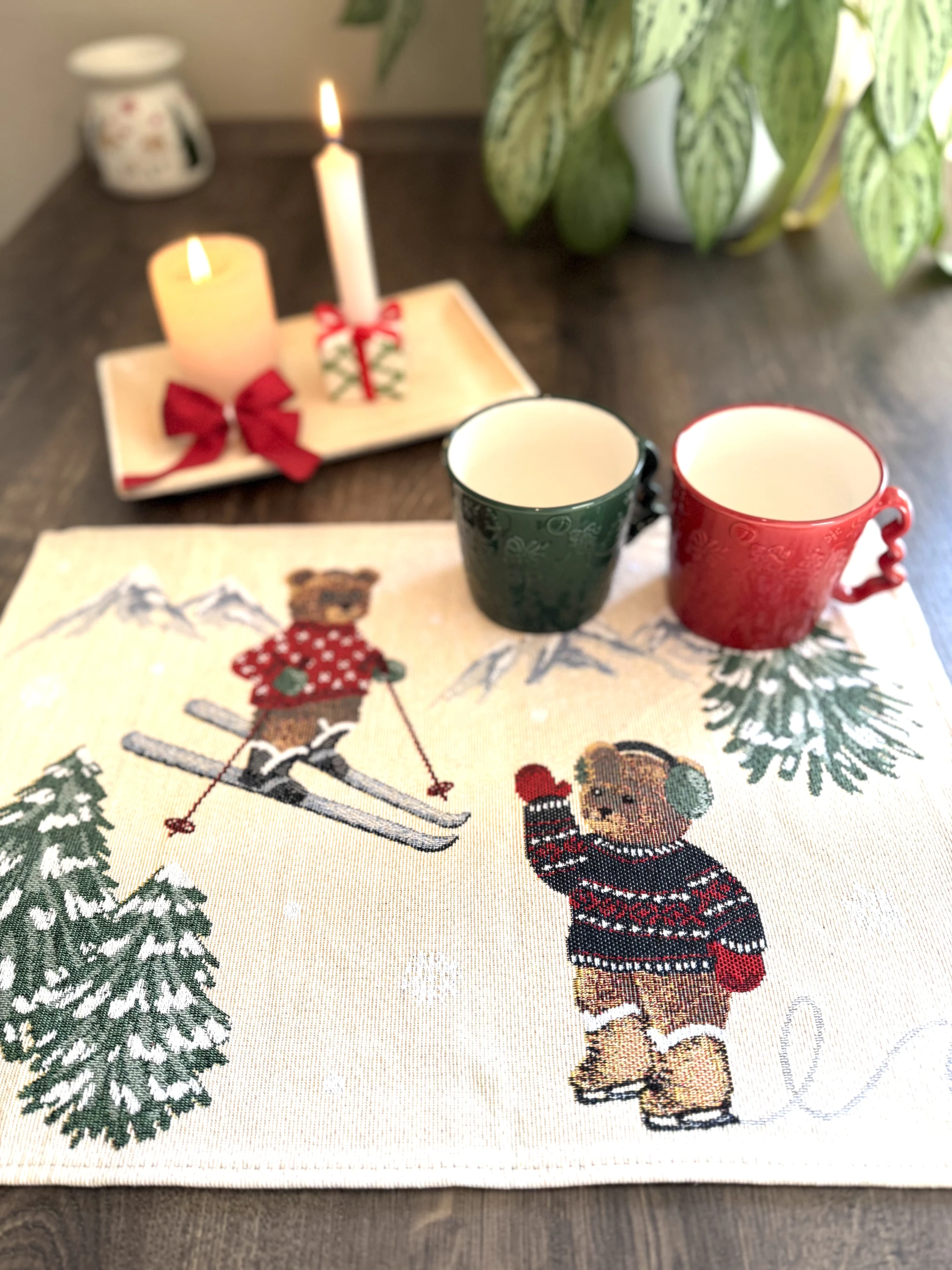 Tischset Winterbär