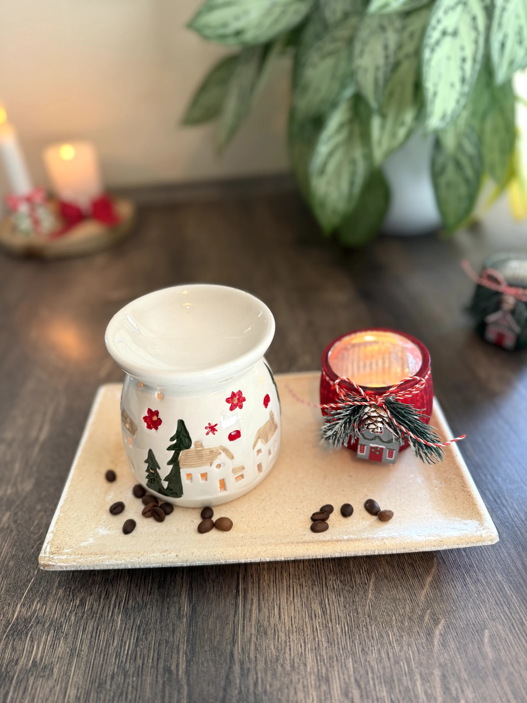 Duftlampe Weihnachten aus Keramik