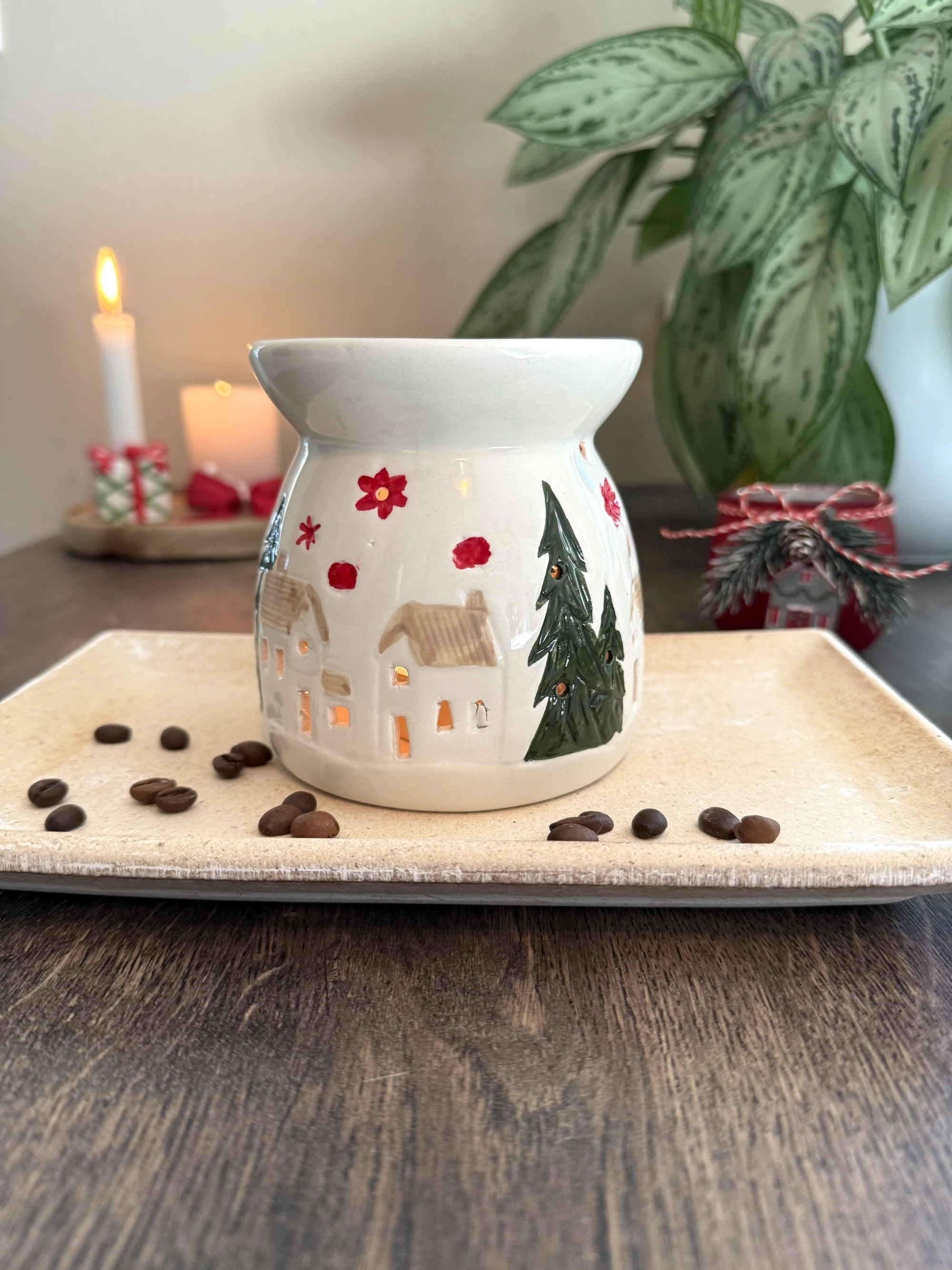 Duftlampe Weihnachten aus Keramik