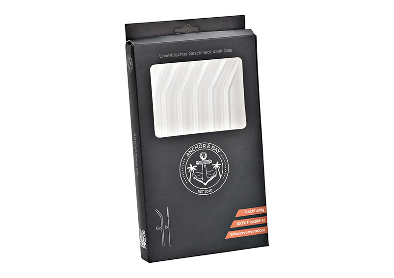 Produktbild Glasstrohhalme Anchor und Bay Glasstrohalme