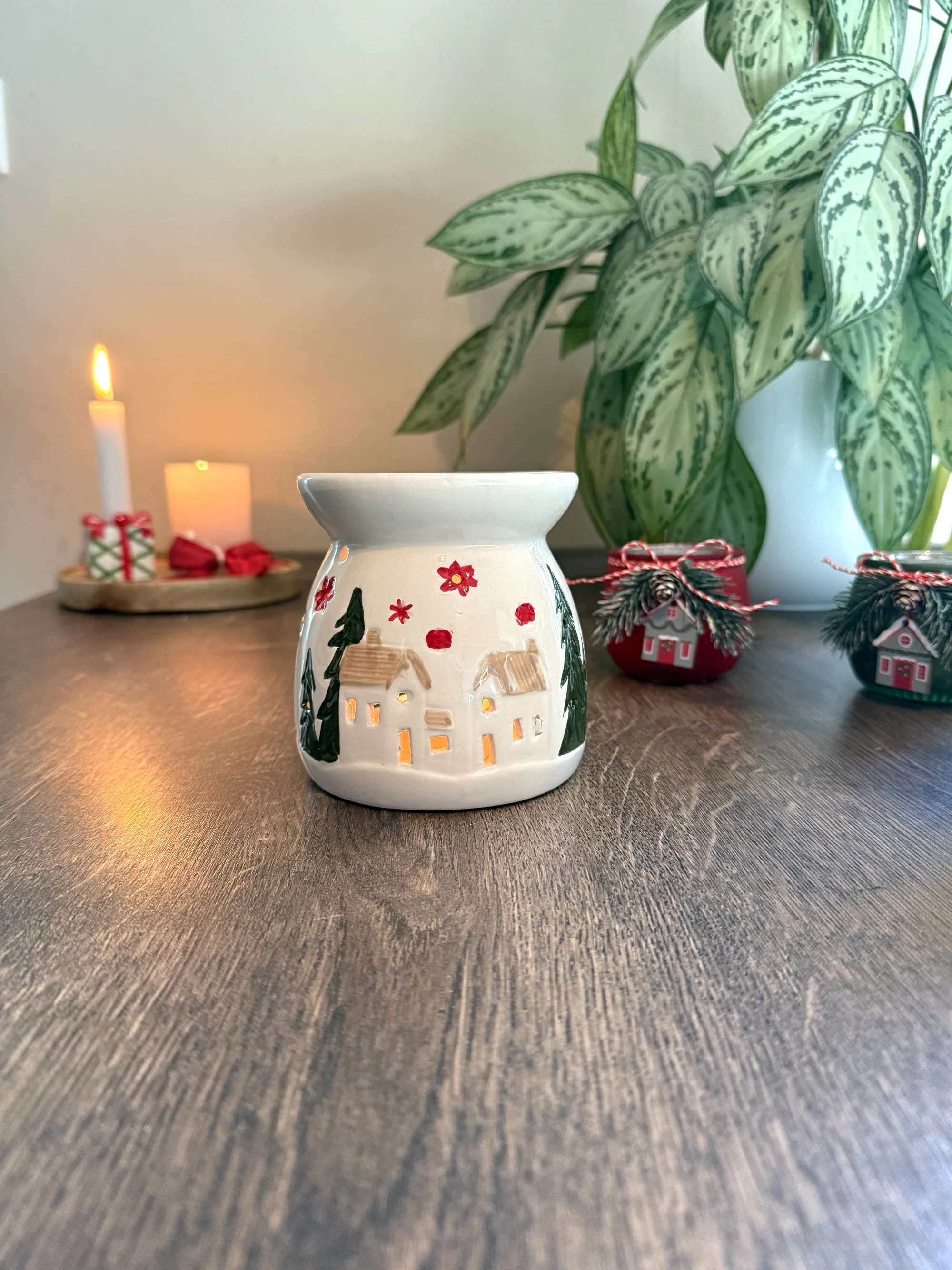 Duftlampe Weihnachten aus Keramik