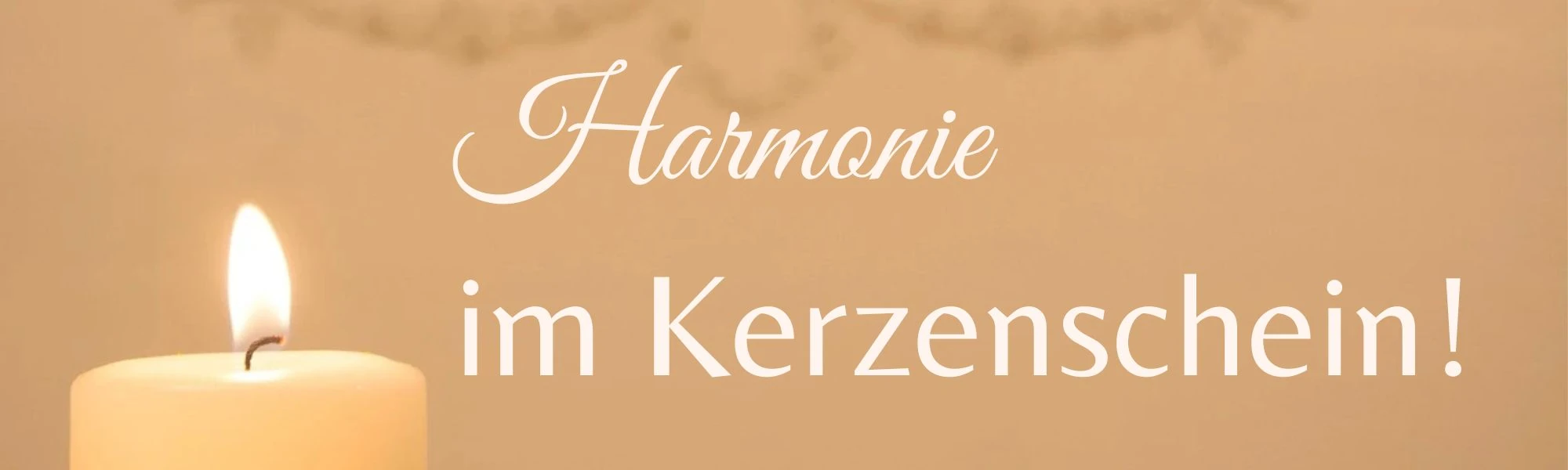 Harmonie im Kerzenschein