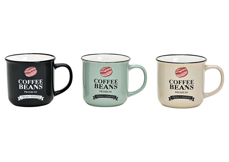 Coffee Beans Becher Set aus Porzellan