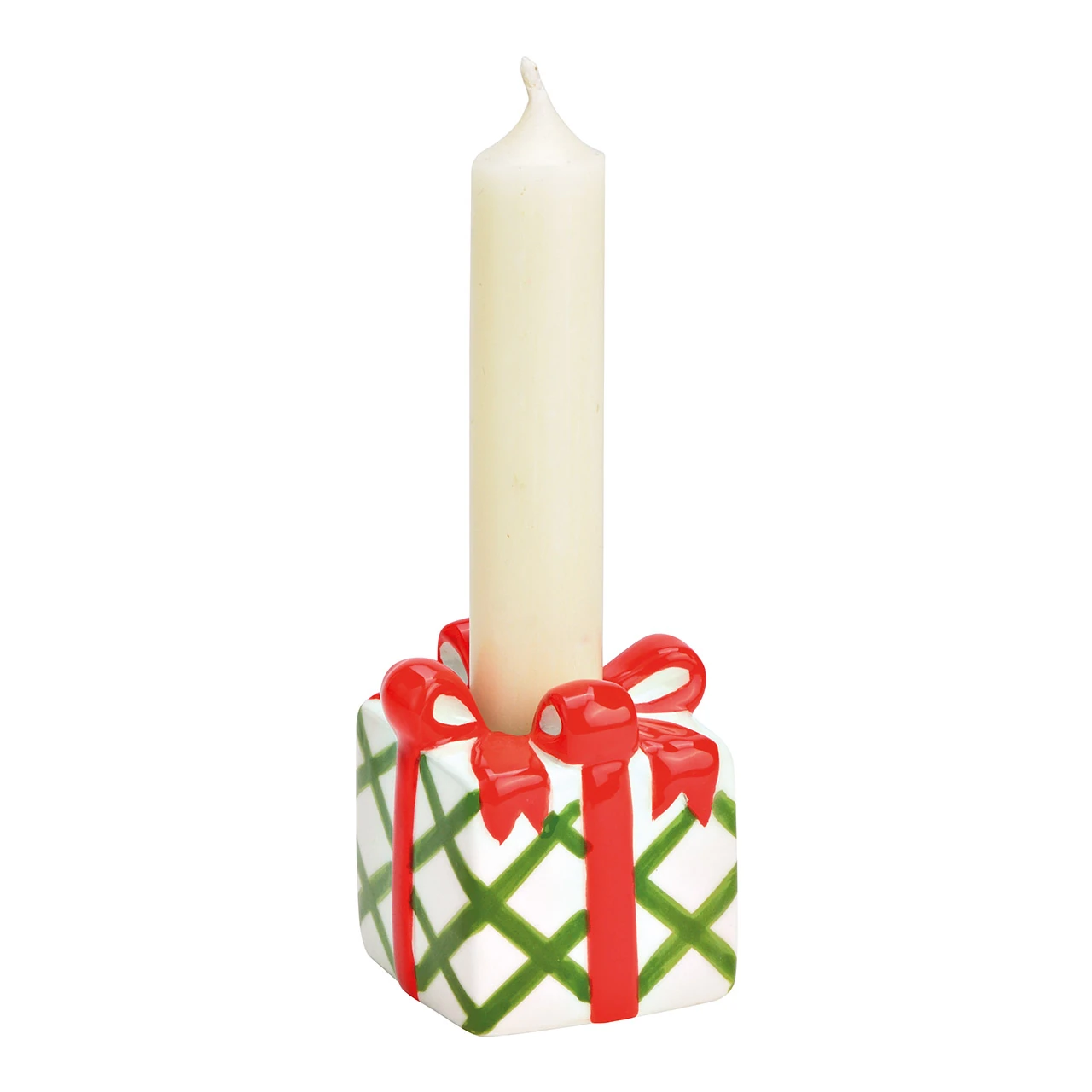 Produktbild Kerzenhalter Kerzenhalter Geschenkpäckchen aus Keramik
